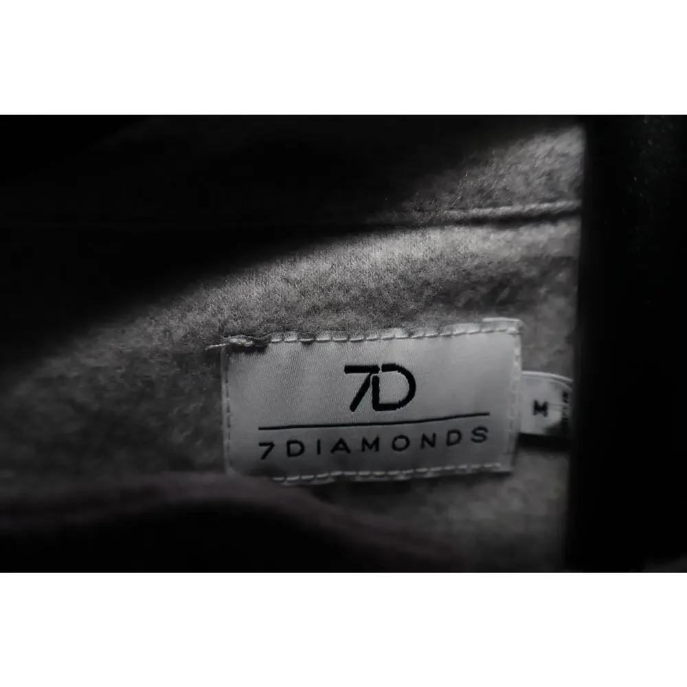 7 Diamond Generation Quarter Zip Pullover-Soft Grey-Medium - Picture 4 of 6